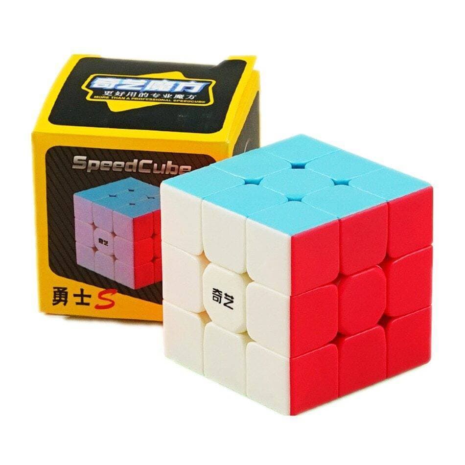Qiyi Warrior S Rubiks Cube 3x3 Sticker Less Puzzle