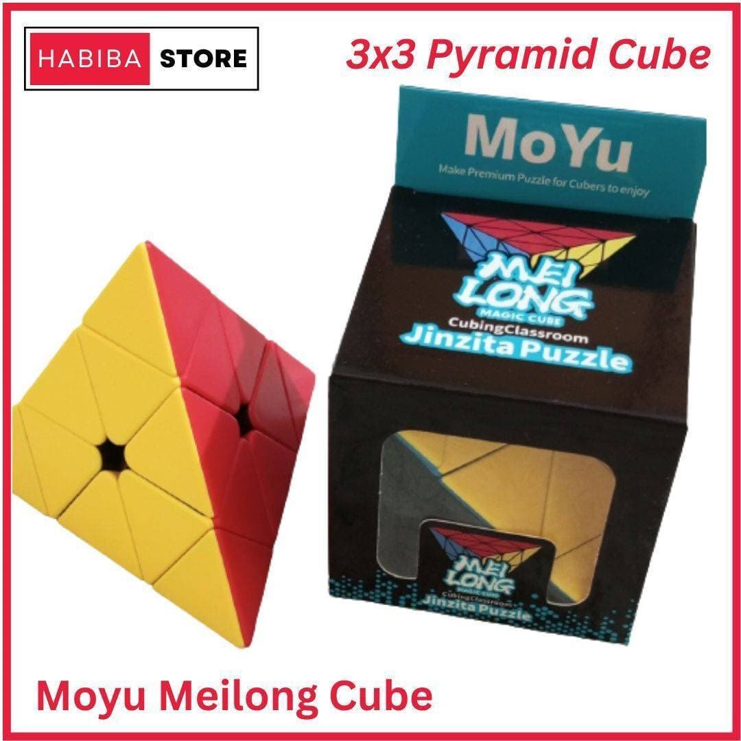 Moyu Meilong 3x3 Pyramid Cube Sticker less Puzzle Toy