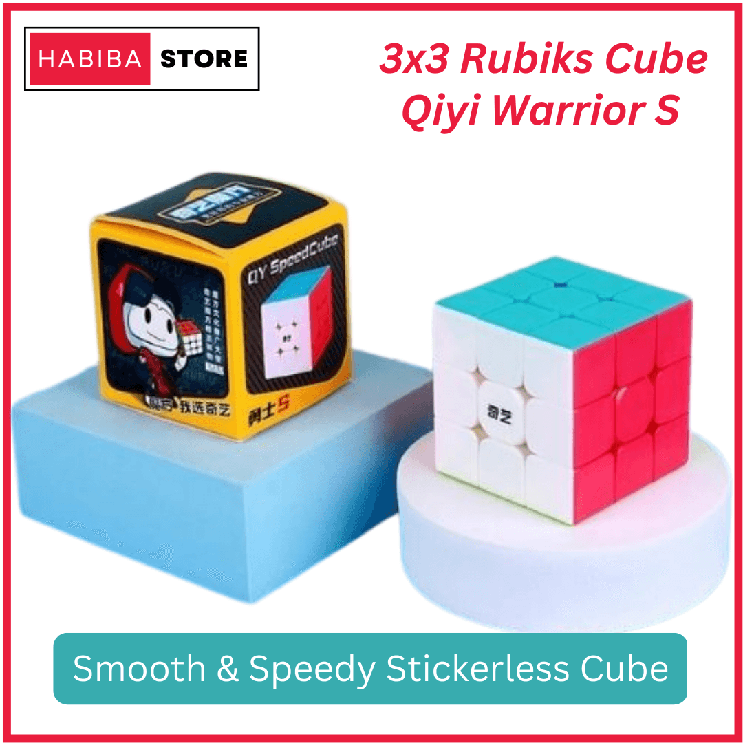 Qiyi Rubiks Cube 3x3 Sticker Less Puzzle Toy