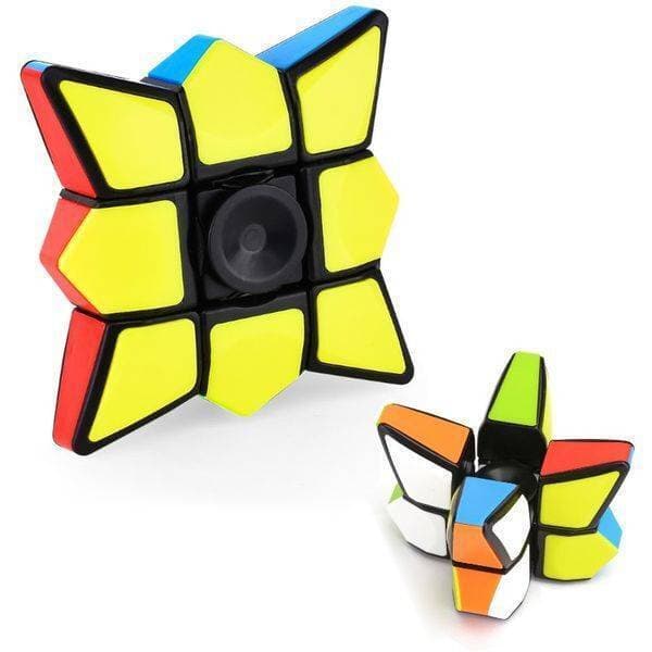 Fidget Spinner Cube Sticker Less Puzzle Toy