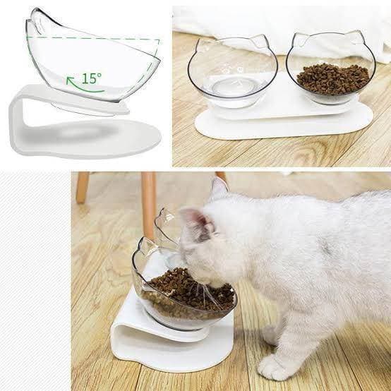 Fancy Pet Double Bowl For Cats