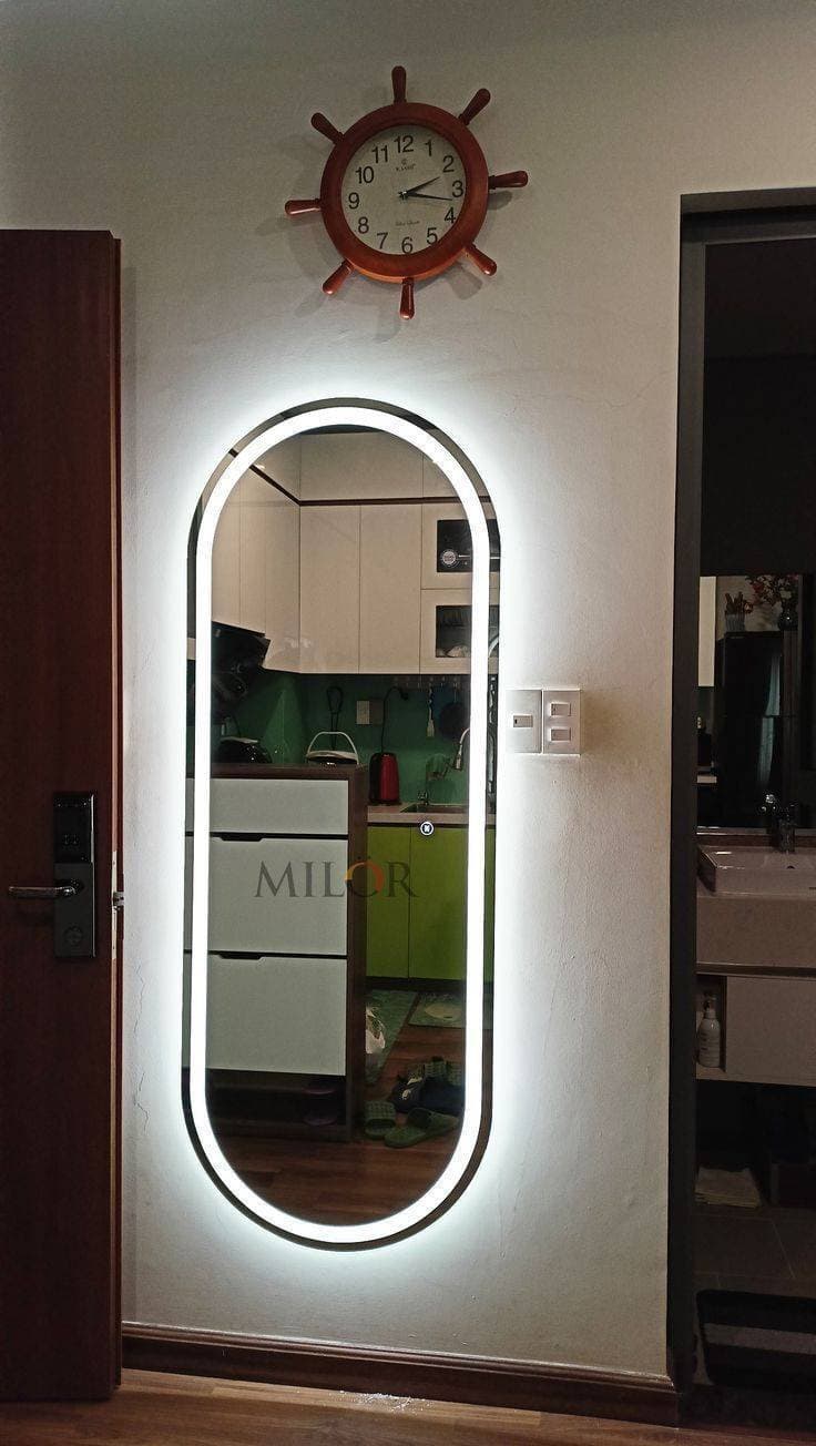 Wall Mounted Full Length Led Mirror
