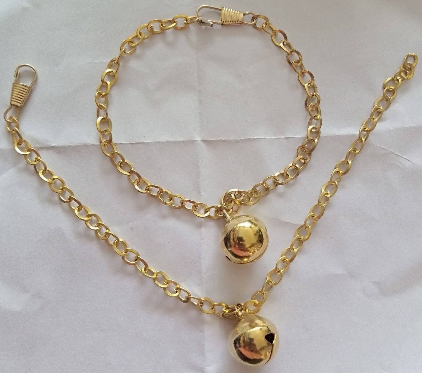 Cat's Stainless Steel Collar Bell Chain