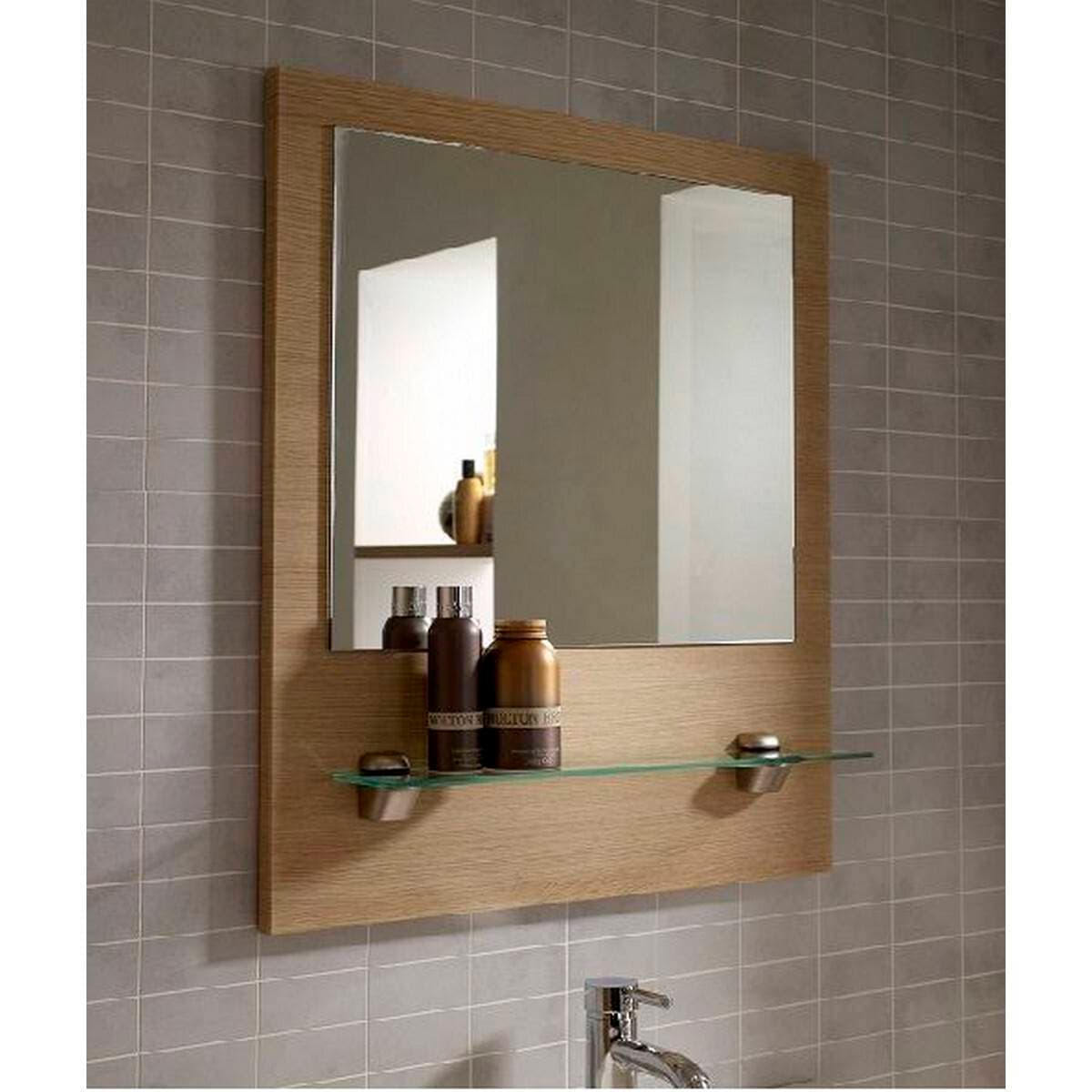 Bathroom Mirror With Glass Shelf