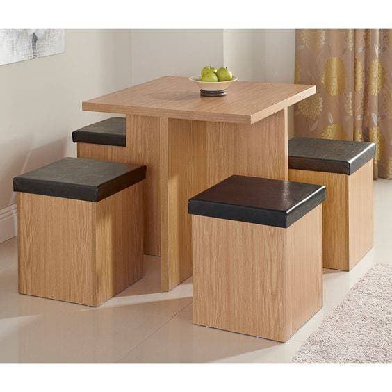 modern Dining table with 4 seats Set For Home - TWDT01
