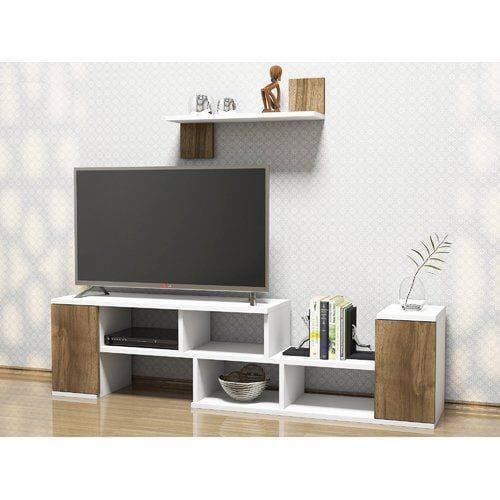 Toheed wood media wall entertainment Tv unit