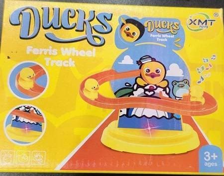 Roller Coaster Small 2 Ducks Climbing Stairs Track Set