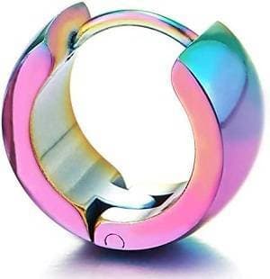 Unique Rainbow Style Hoop Earrings