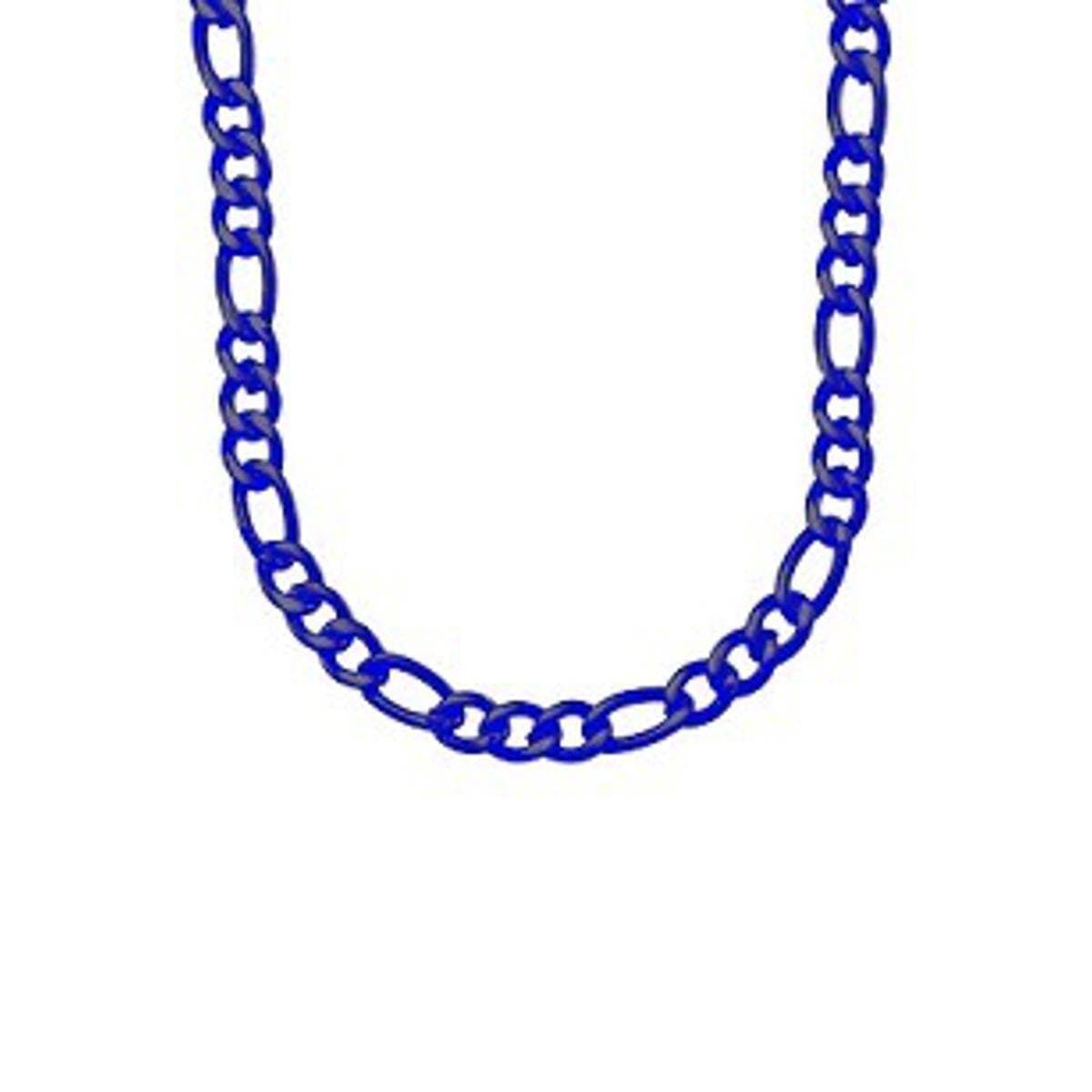 Classy Thin Blue Figaro Link Chain