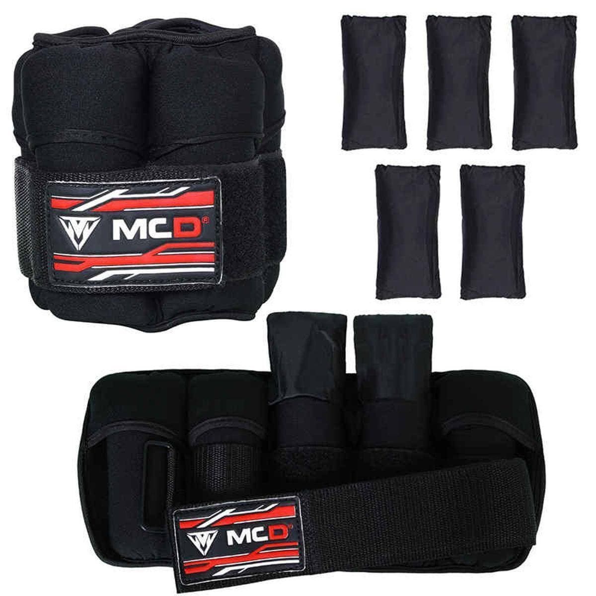 MCD Pair Weight Bearing Ankle Wrist Strap Leg Strength Resistance Bands For Speed