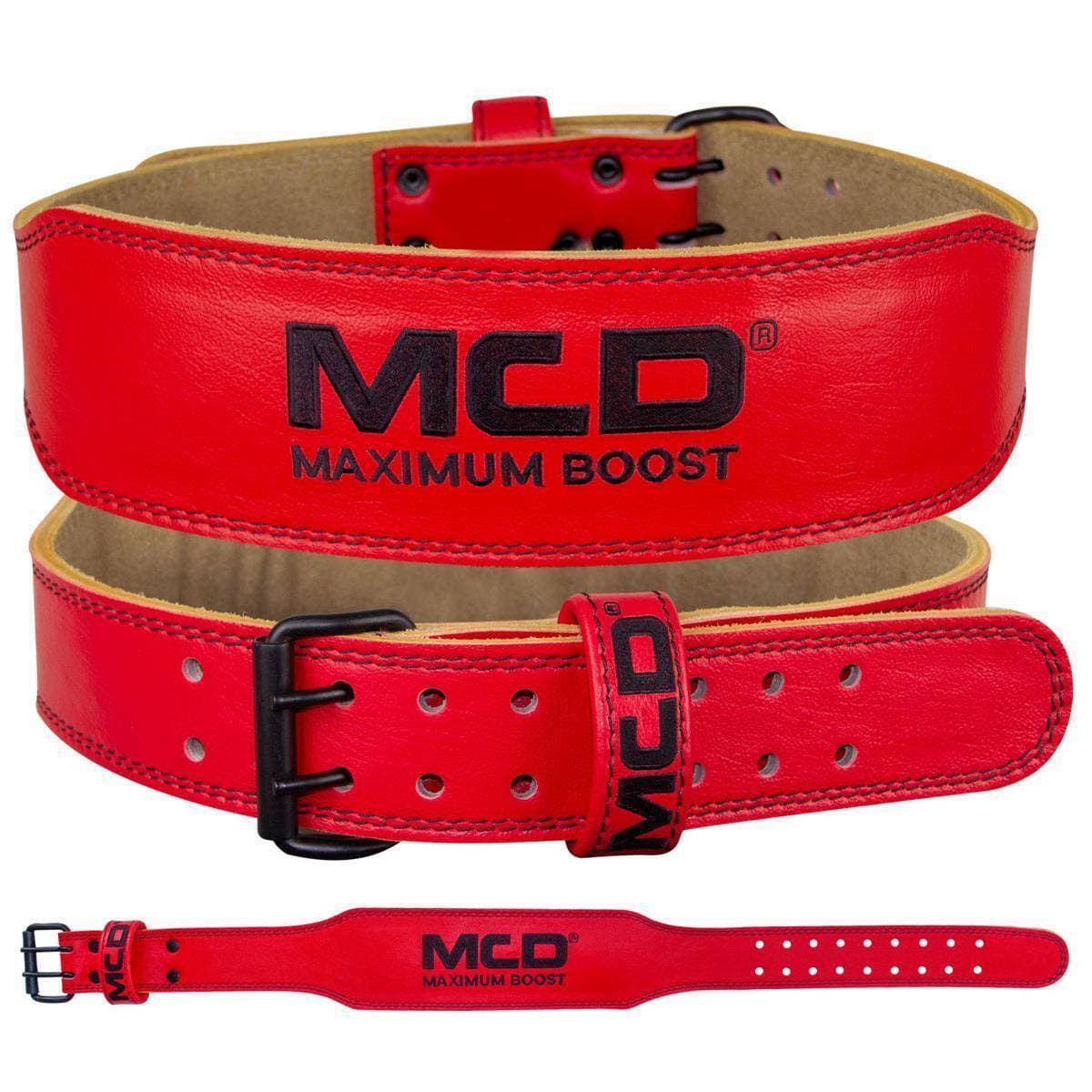 Men Imported Breathable Nylon Web Canvas Fabric Belt - Red