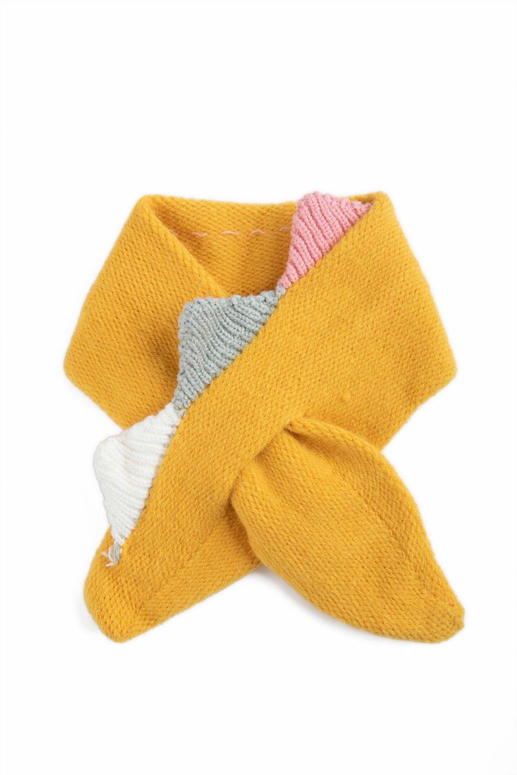 Fashion Solid Winter Knitted Scarf For Women - Mustered - (LXZ063)