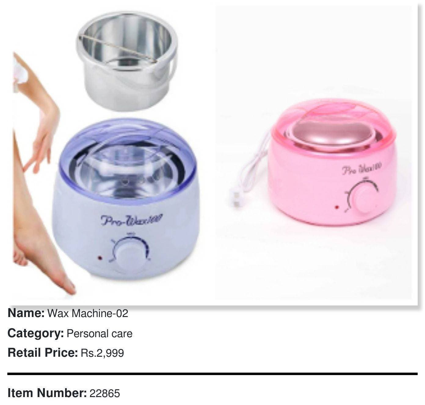 Electric Hair Removal Wax-Melt Machine Heater 100G