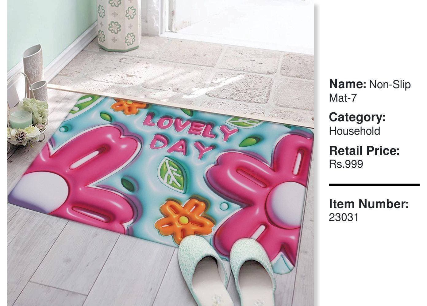Cute 3D Printed Premium Water Absorbing Mat - Pink - (LXZ311)