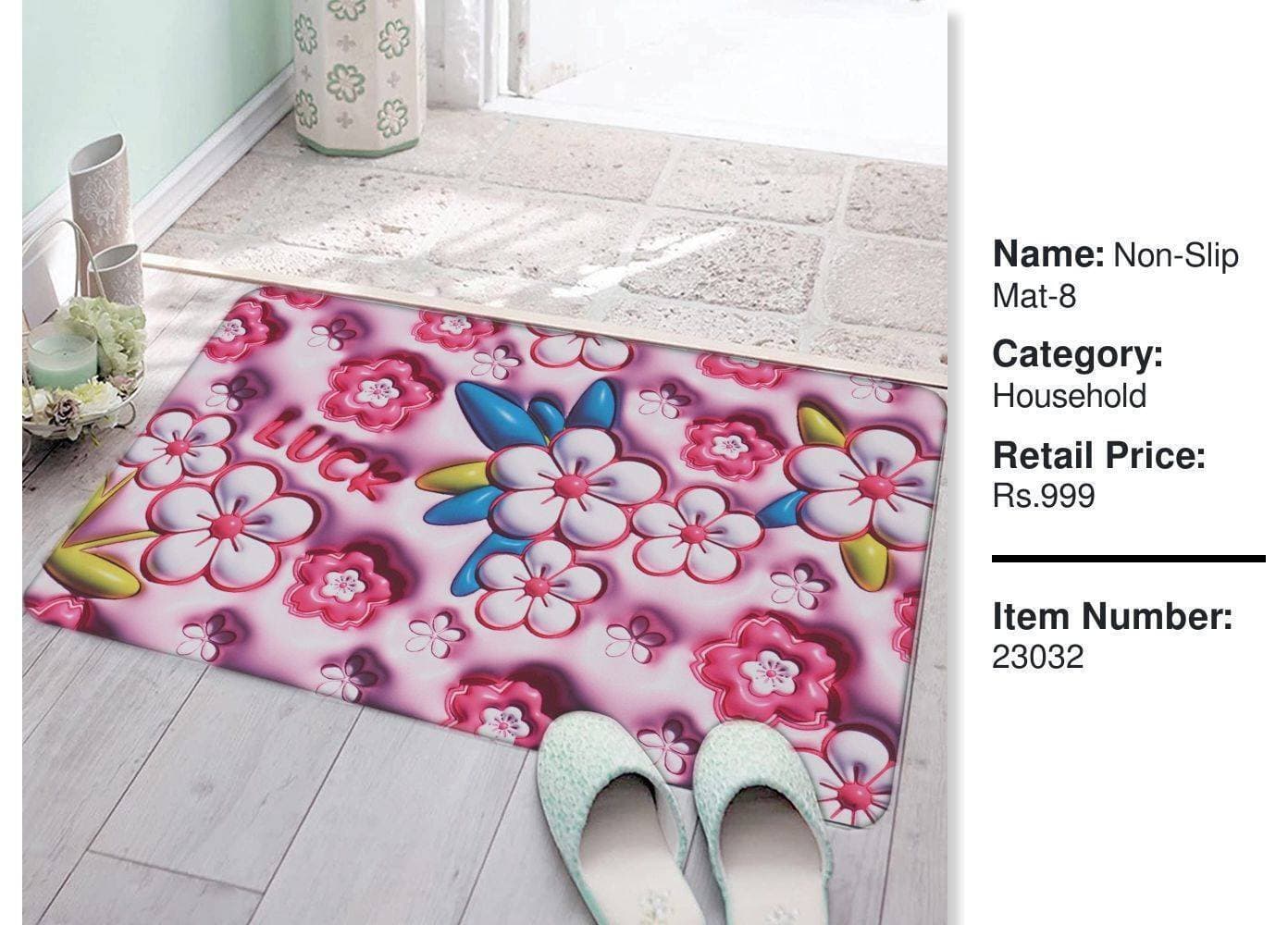 Cute 3D Printed Premium Water Absorbing Mat - Baby Pink - (LXZ312)