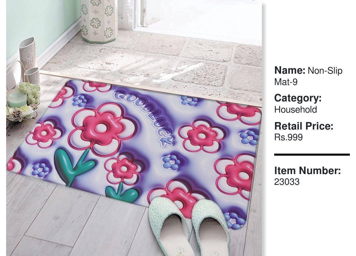 Cute 3D Printed Premium Water Absorbing Mat - Purple - (LXZ313)