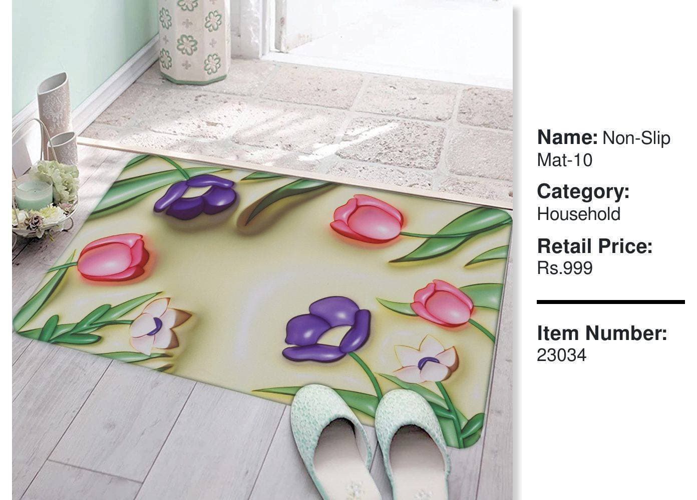 Cute 3D Printed Premium Water Absorbing Mat - Green - (LXZ314)