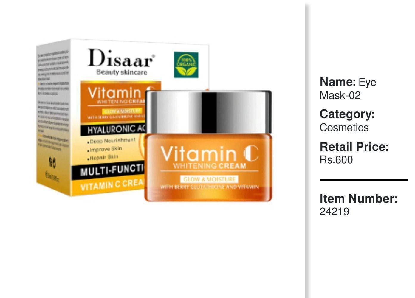 Disaar Vitamin C Face Cream