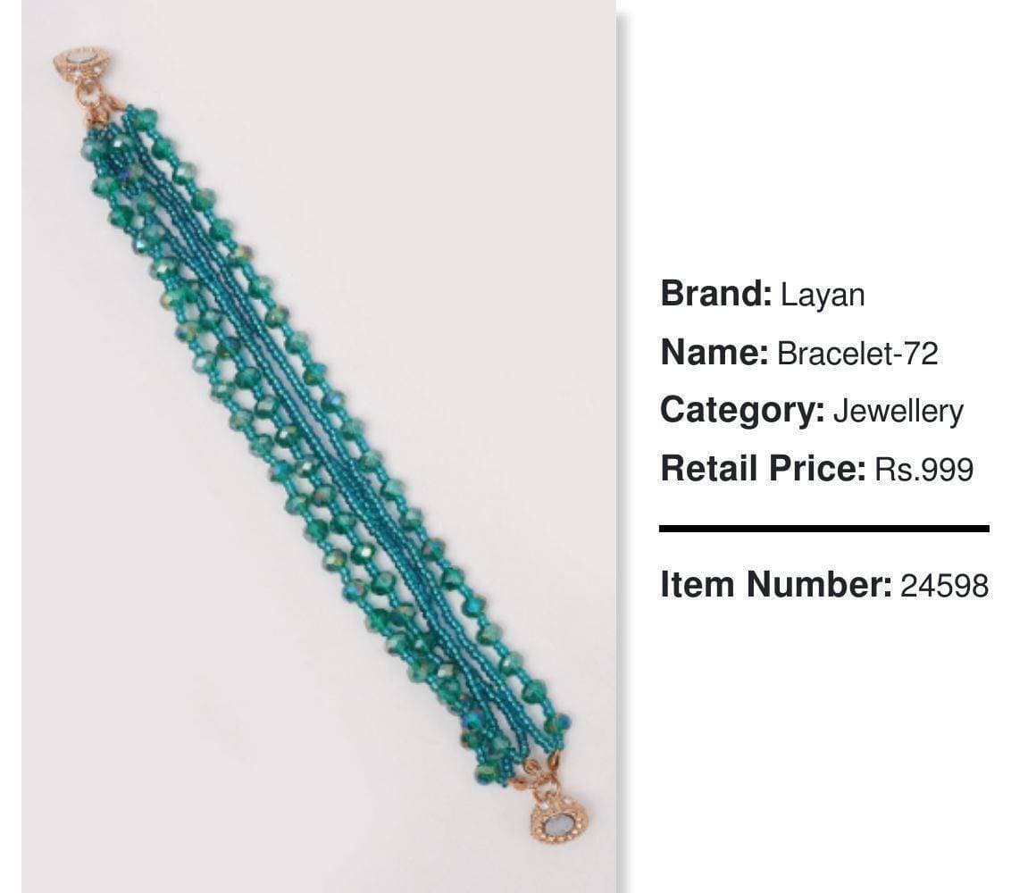 Layan Green Wrap Bracelet For Women - (LXZ414)