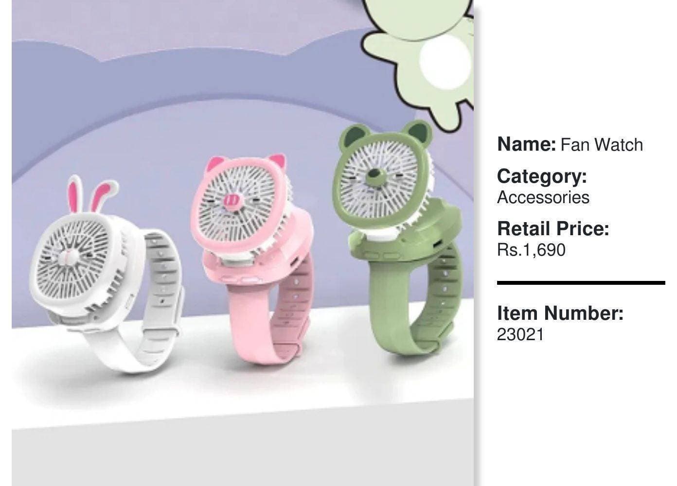 Mini Fan Powerful USB Charging Small Watch Fan