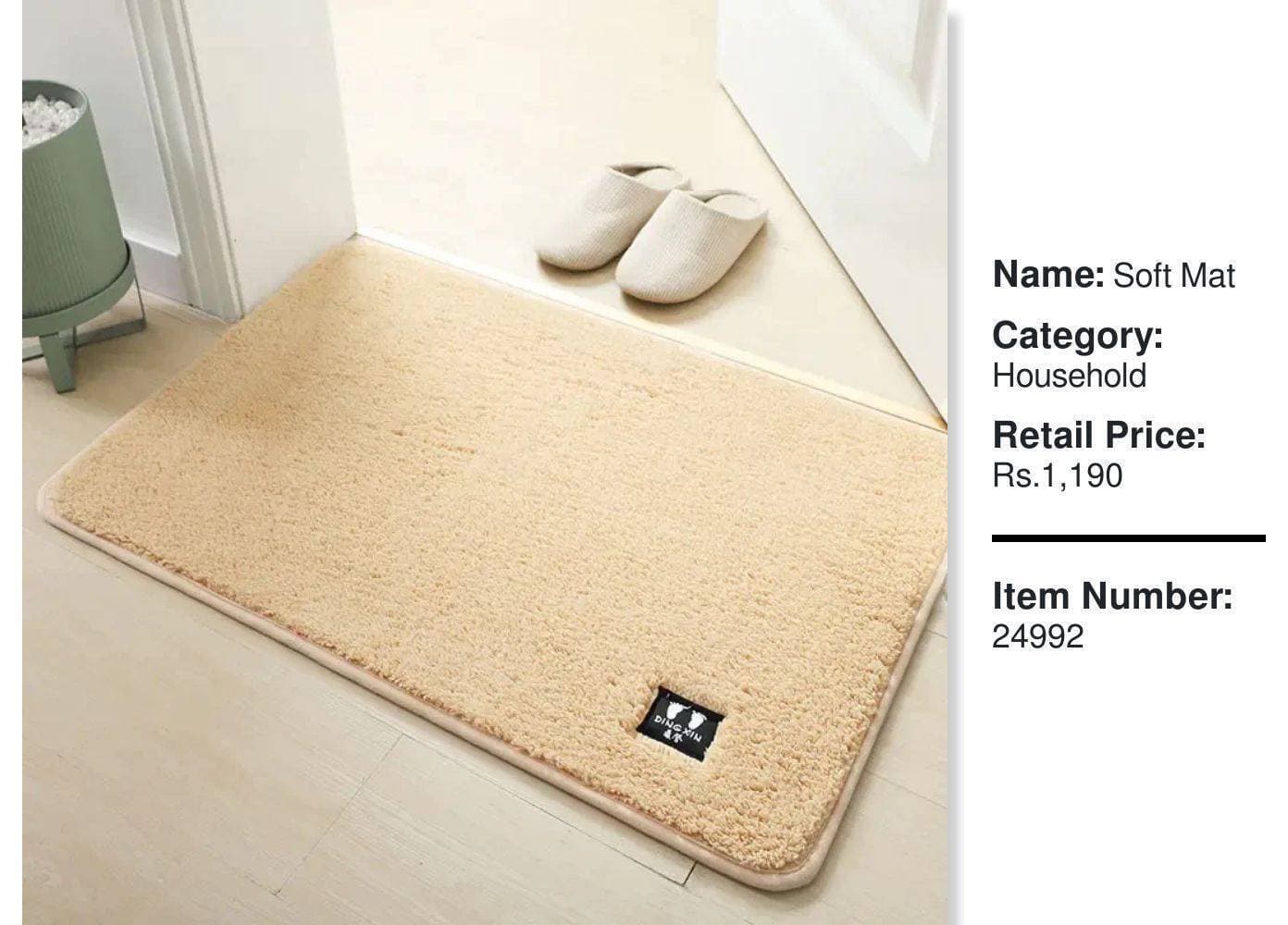 Nordic Super Absorbent Bathroom And Door Matt