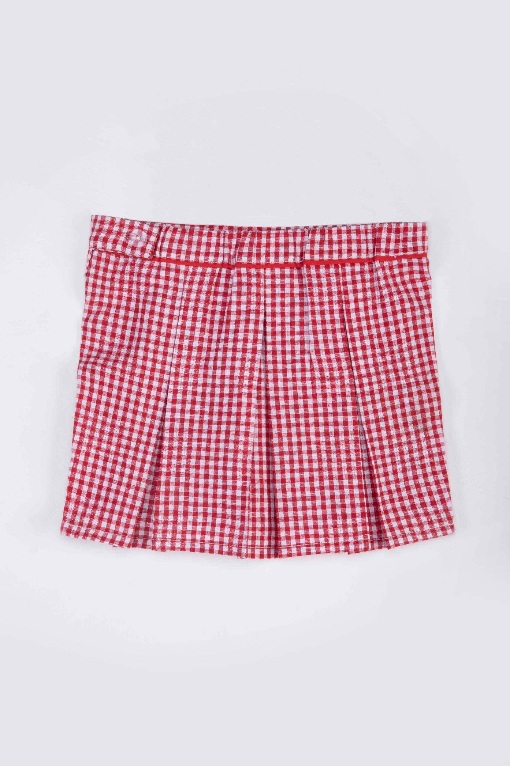 Sapphire - Floral Fuchsia Skirts For Kids - Red