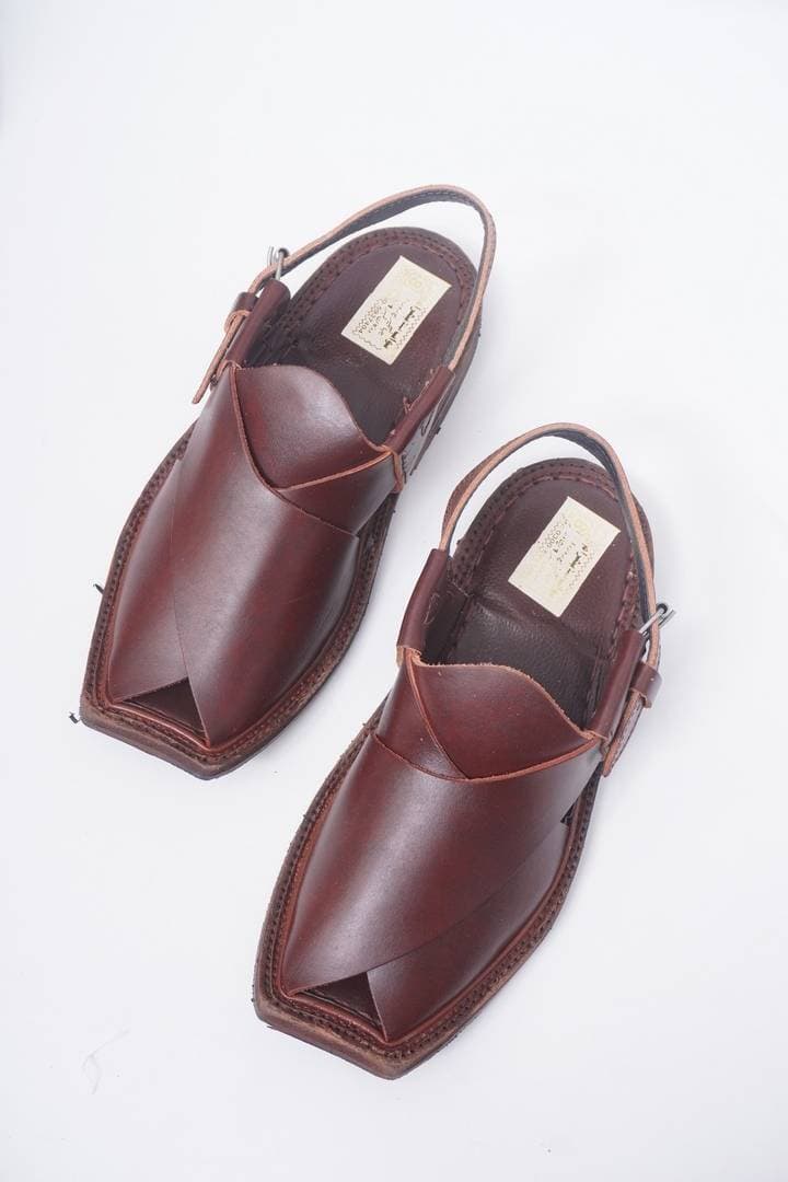 Synthetic Leather Sandals For Men'S - Brown