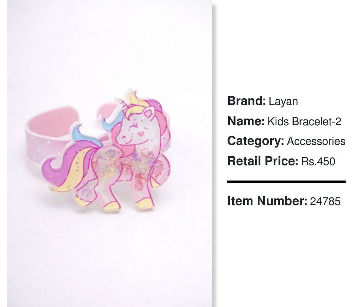 Layan Adjustable Pink Bracelet-2 For Kids - (LXZ499)