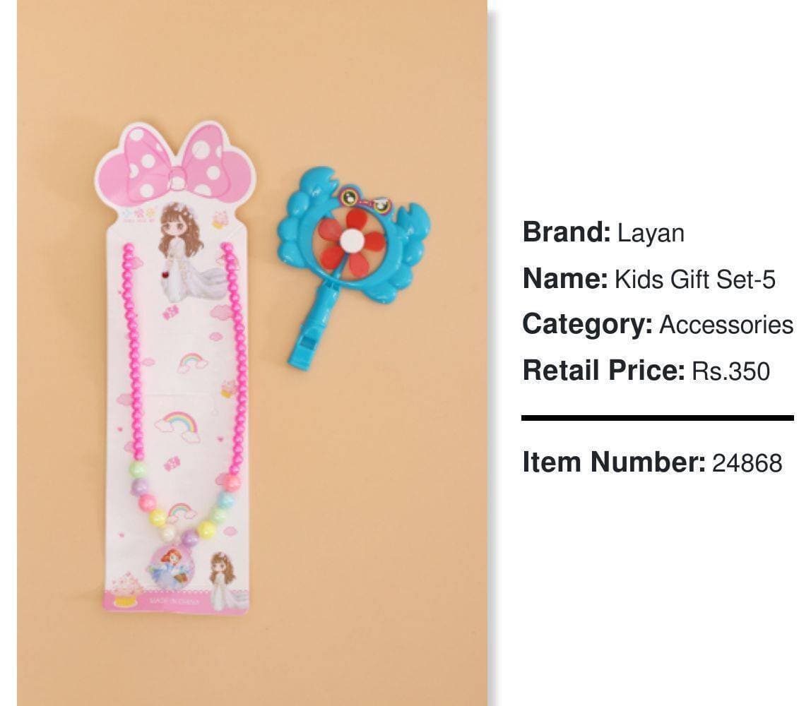 Gift Set-5 Chain & Bracelet For Kids - (LXZ501)