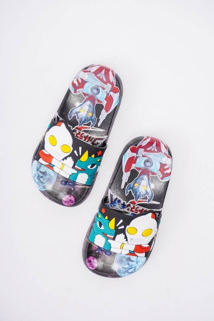 Stario - Pvc Material Slipper For Kids - Black