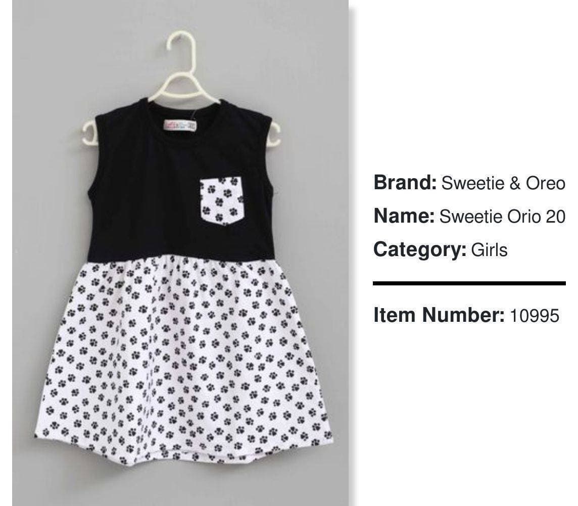 Sweet & Oreo - Stitched Kurti For Girls - Orio - (LXZ509)