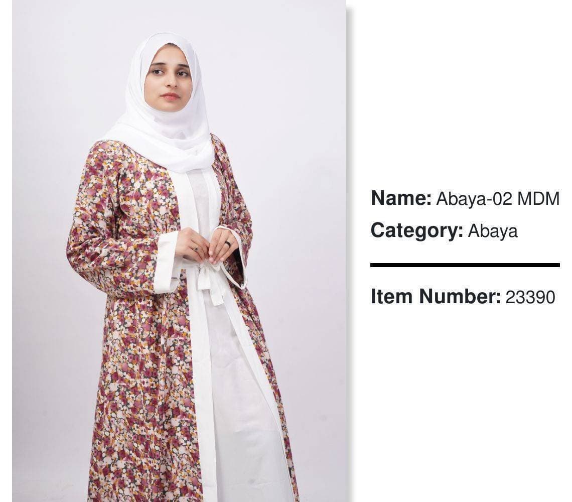 Georgette Febric Abaya-02 MDM For Women