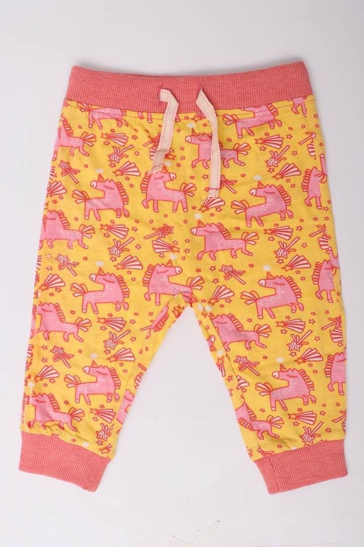 Digital Printed Trouser For Kids - Yellow