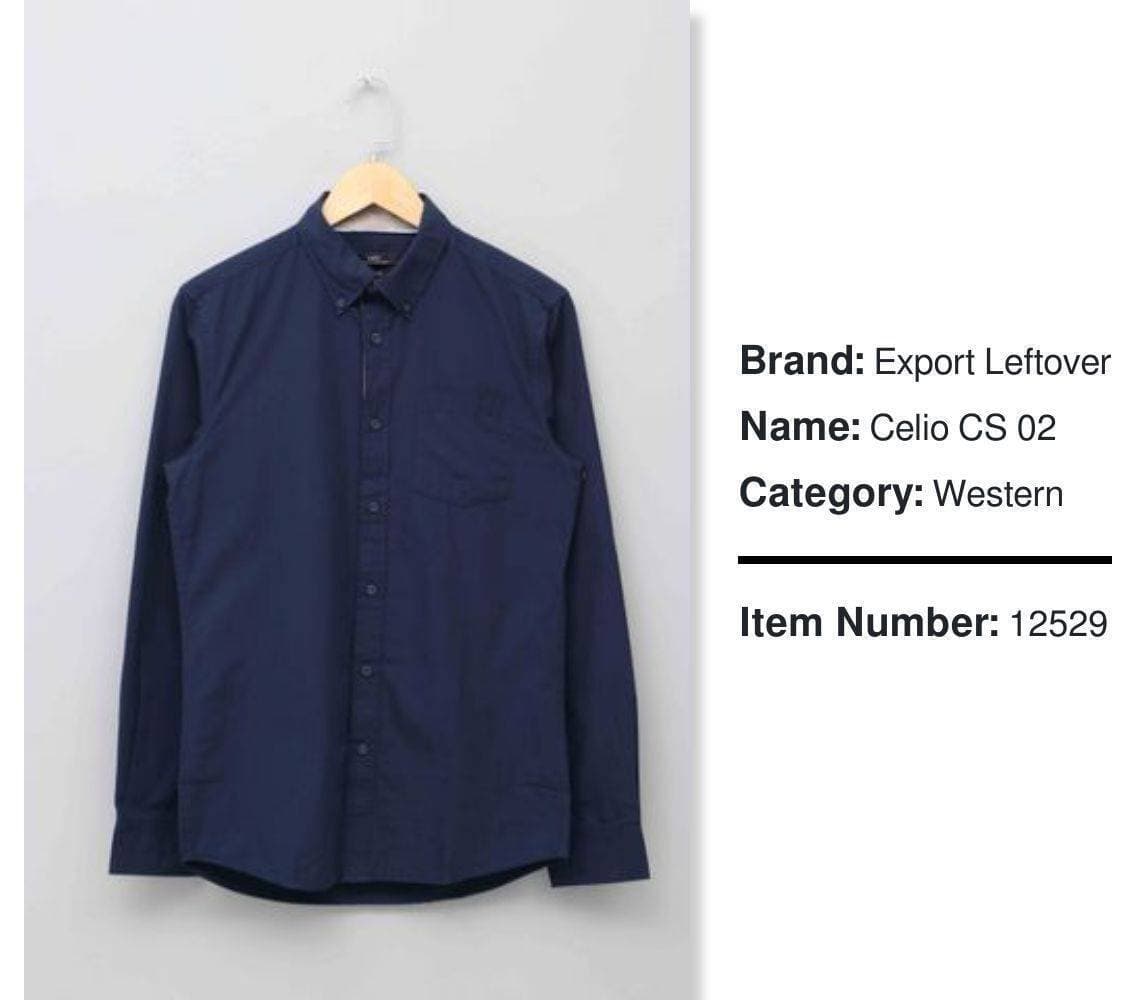 Export Leftover Casual Shirts Celio CS 02 - 1 Piece