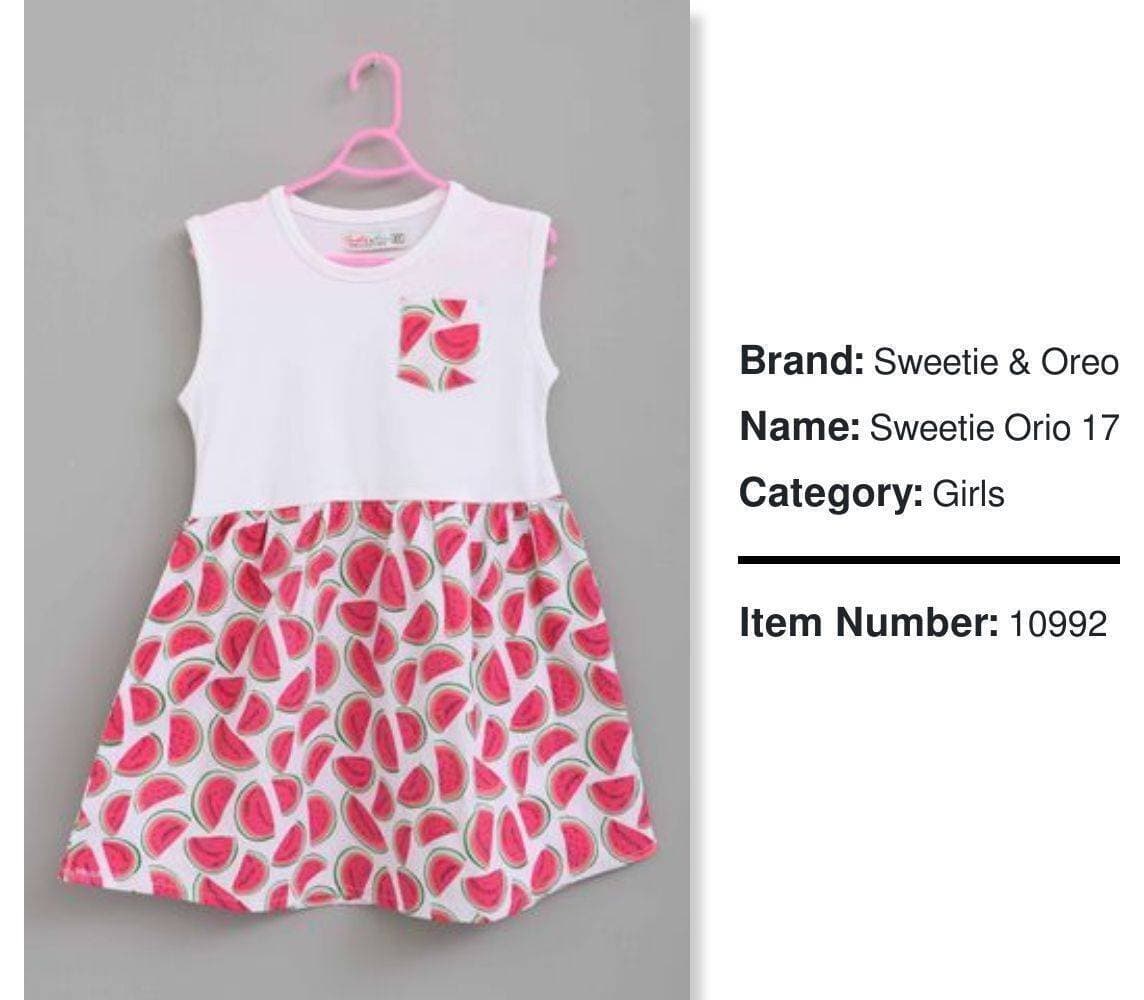 Cotton Stitched Frock For Kids - Lxz003 - (LXZ661)