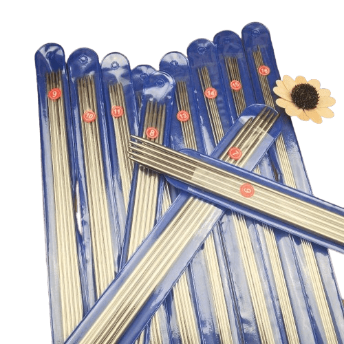 5Pcs/Set 25Cm Stainless Steel Straight Knitting Needles