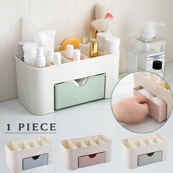 Plastic Desktop Makeup Organizer