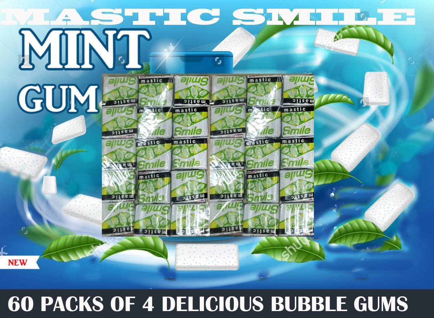 Mastic Smile Chewing Gum - Pack Of 60 PCS