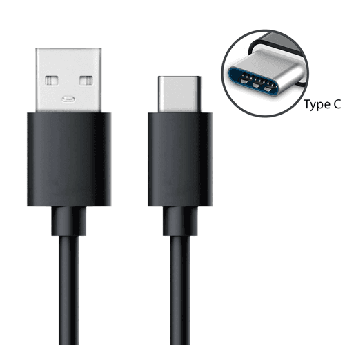 Type-C Fast Charging Data Cable - Black