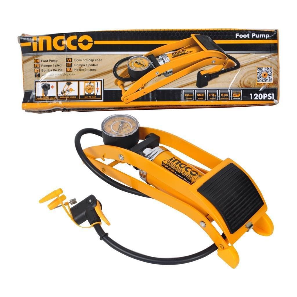 INGCO Air Inflating Foot Pump 120Psi