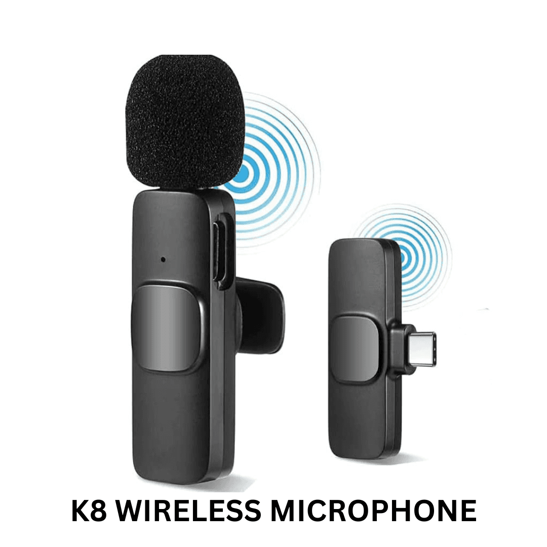 K8 Wireless Microphone Type C Supported For Vlogging Audio Mic