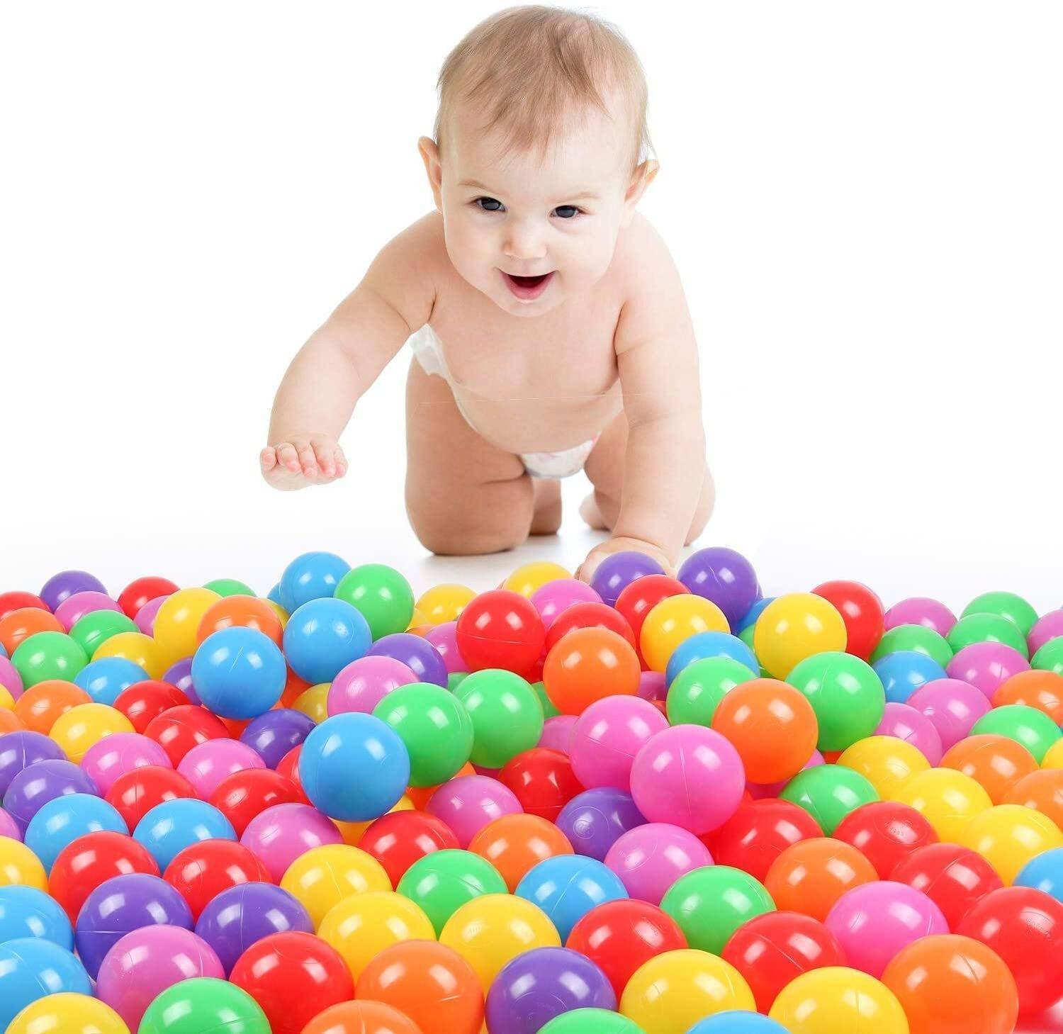 Multi Color Soft Plastic Balls for baby - Pack of 50 PCS