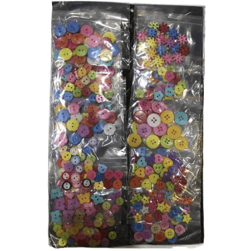 Multi Shape Craft Buttons For Diy Crafts (300 Plus Qty.)