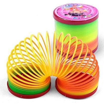 Rainbow Slinky Coiled Springs Toy For Kids