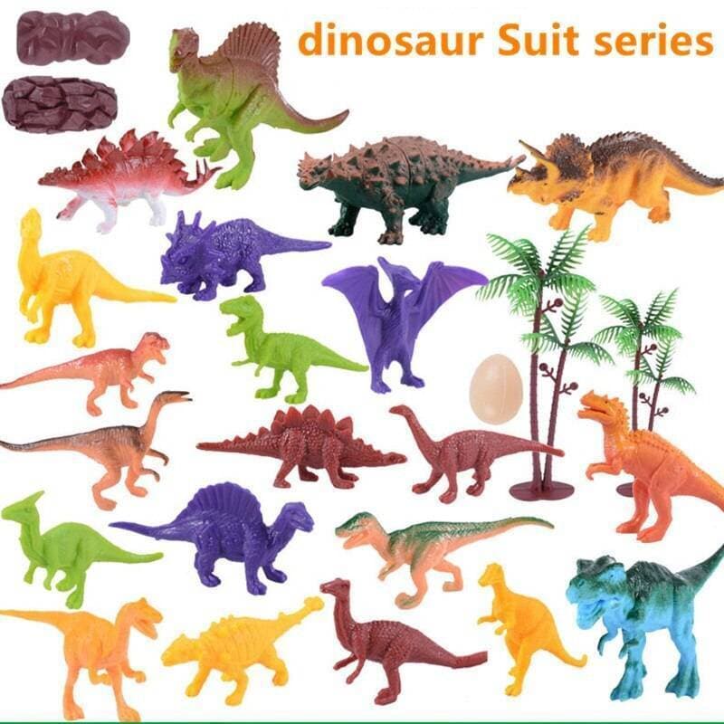 Mini Jurassic Wild Dinosaur Figure Toys - Pack of 100 Pcs