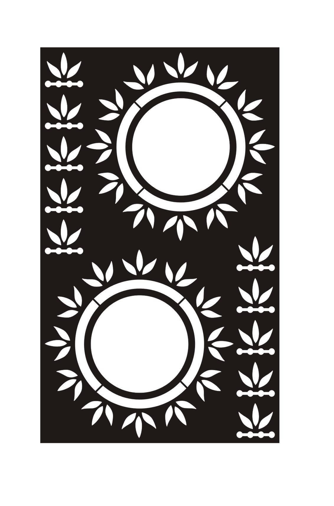 Women's Hand Mehndi Sheet - 1 Pair