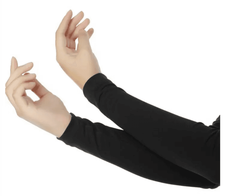 1 Pair Arm Sleeves for Men & Women - Black