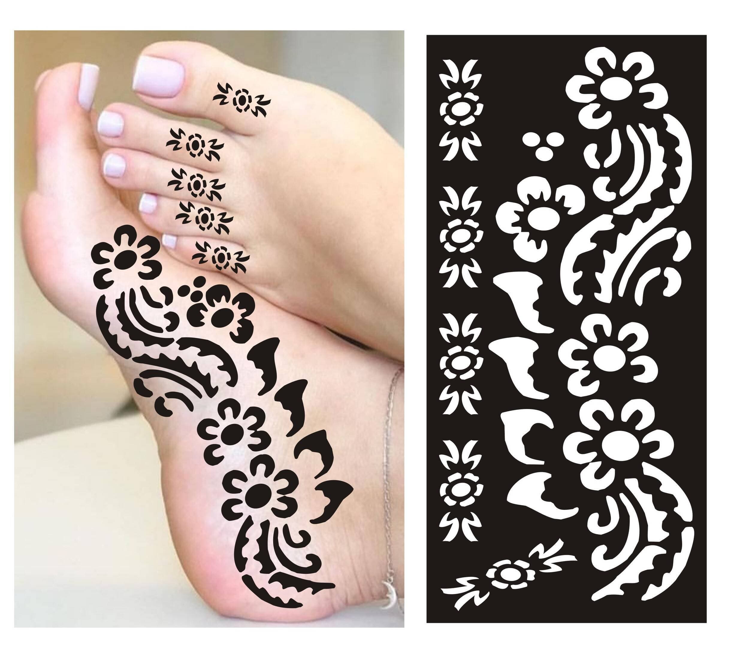 1 Pair Mehndi Papers Mix Designs