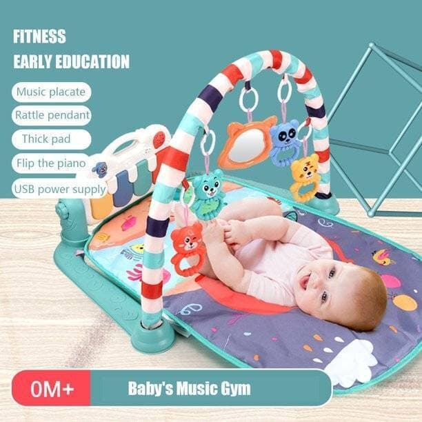 multi-function light piano baby Rattle play Gym mat