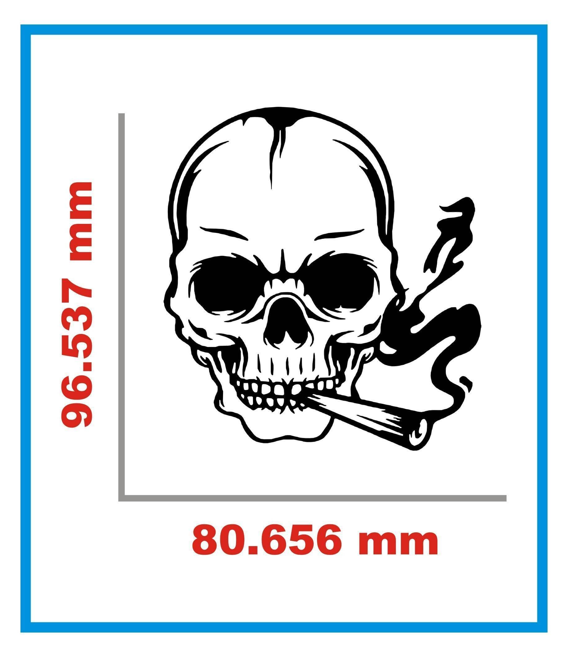 Bike & Car Tattoo Sticker - Black